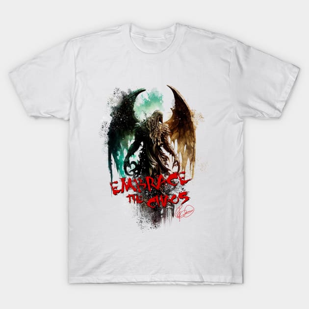 Embrace the Chaos (w text) T-Shirt by BYCOLERO